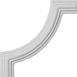 Ekena Millwork PML05X05CL Large Classic Corner (matches moulding PML00X00CL) Panel Moulding, 5 1/8"W x 5 1/8"H, Primed