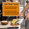 Herogo Burger Spatula, Stainless Steel Large Metal Spatula with Beveled