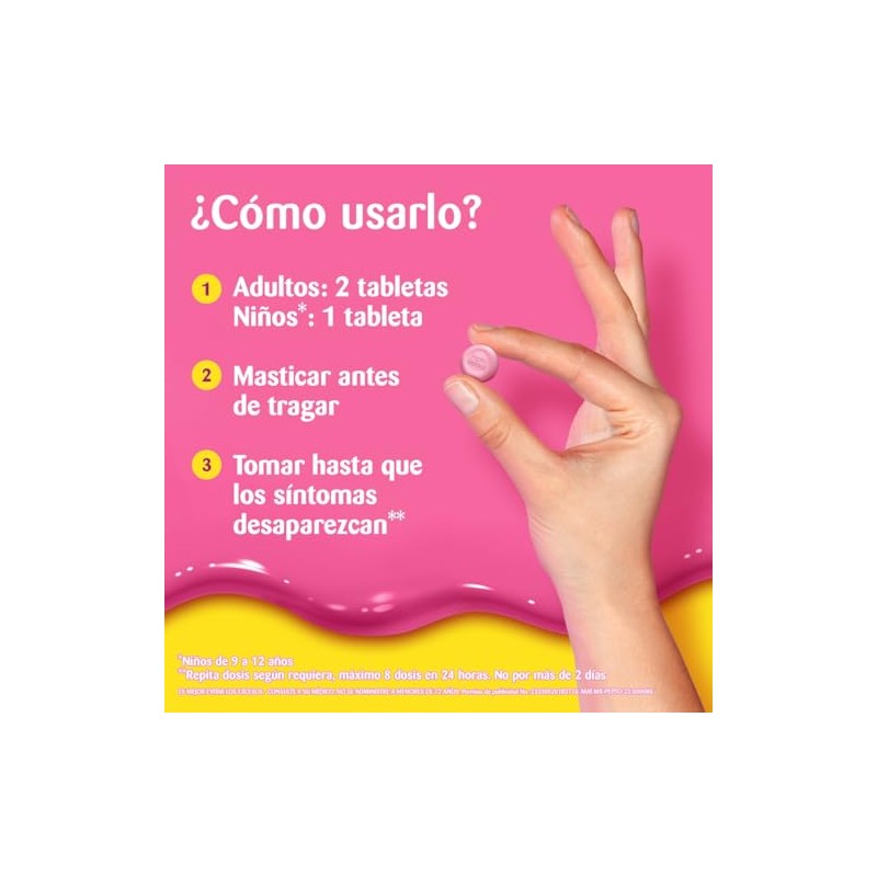 Pepto Bismol Malestar Estomacal Tabletas Masticables