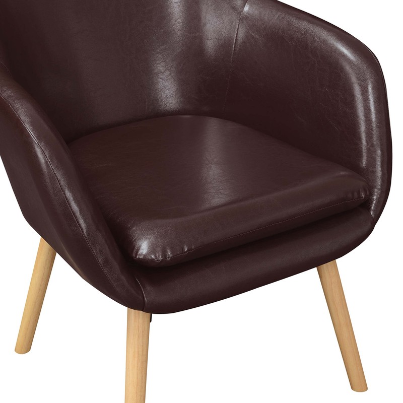 Convenience Concepts Take a Seat Charlotte Accent Chair, Espresso Faux