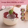 ChaseWind Matcha Whisk Set, 8Pcs Floral Ceramic Matcha Set with