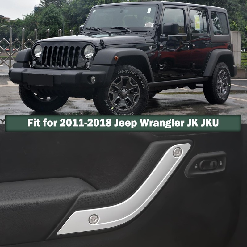 Phamyor Interior Door Grab Handle Inserts Cover Trim for 2011-2018