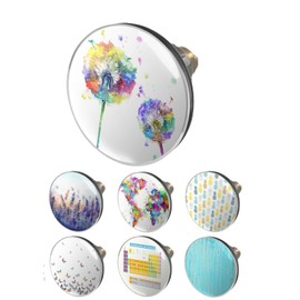 arteneur® Pop-Up Sink Plug with Dandelion Motif, Drain Strainer, Double Seal, Universal Drain Plug 34 mm - 41 mm, Pop-Up Valve Sink Plug