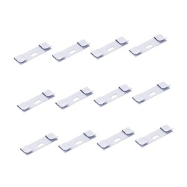 KONTONTY 12pcs Louver Repair Blades Repair Vane Saver Blinds Window Blind Replacement Parts Vertical Blind Vane Saver Metal Blind Repair Tab Vertical Blind Repair Tabs Iron White