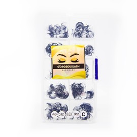 GorgeousLash 20D, 25D Mega Lashes. 500 Premade Volume Lash Fans. Eyelash Extensions. Handmade! (25D - C Curl - 0.03, 14mm)