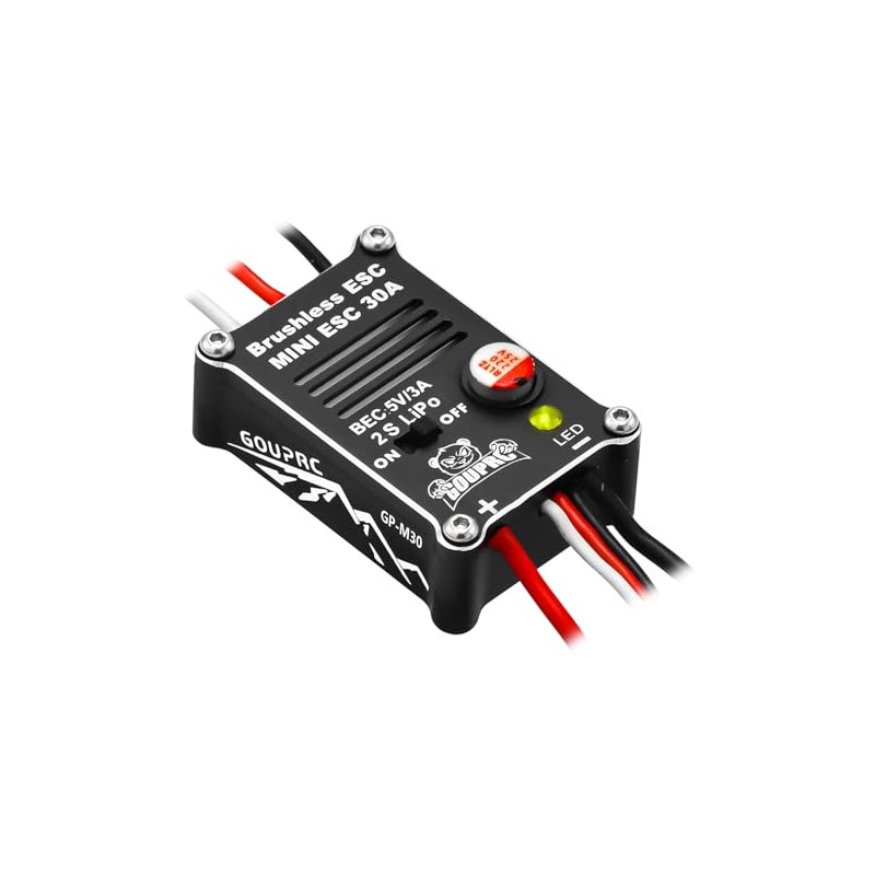 GOUPRC Brushless ESC 30A for SCX24 RC Replacement ESC