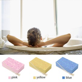 3PCS Exfoliating Bath Sponge, Asian Bath Sponge for Shower, Korean Moisturizer and Exfoliator Body Sponge, Japanese Spa Cellulite Massager Dead Skin Sponge Remover for Body