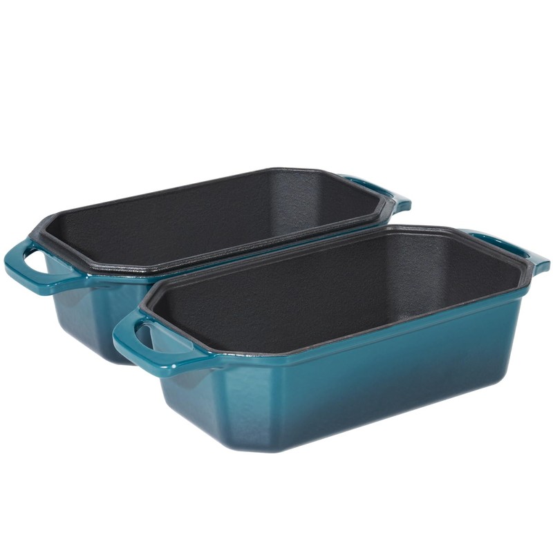 Flavehc Bread Pan Cast Iron Loaf Pan with Lid Bread