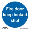 Mandatory Safety Sign - Fire Door Keep Locked Shut -