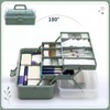 Haze Green IVF Medication Organizer Caddy 3-Layer Dividing Storage