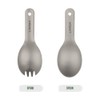 Lixada Spoon Sparking Spoon Cutlery Set Outdoor Cutlery Set Titanium