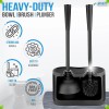 UMIEN Toilet Brush & Plunger Set - 18in Steel, No-Rust,