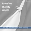 KRISHNA 1 Piece Zipper Fitted Mattress Encasement Sheet, Hotel Quality