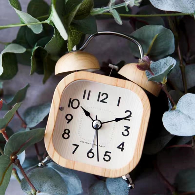 Mermbe Alarm Clock, Loud Volume, Stylish, Scandinavian Cute, Twin Bells,