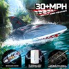 DEERC Fast Brushless RC Boat for Adults, 30+MPH 3S High