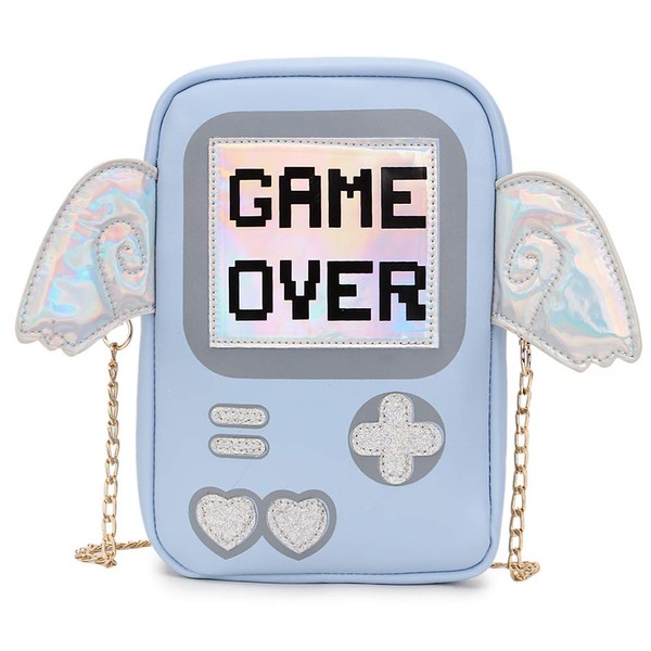ENJOININ Cute Fashion Wings Game Machine Shape Pu Leather Purses