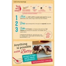 Betty Crocker Gluten Free Chocolate Chip Cookie Mix, 19 oz (Pack of 6)