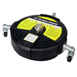 Erie Tools 15” Plastic Reversible Flipping Surface Cleaner W/Rotating Detachable Wheels