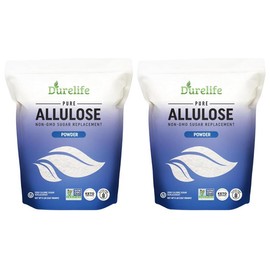 2 PACK Durelife Allulose sweetener, 100% Pure No Erythritol powdered Sugar Substitute, NON-GMO, Keto, OU kosher, Zero Calories sugar alternative - Size: 5LB