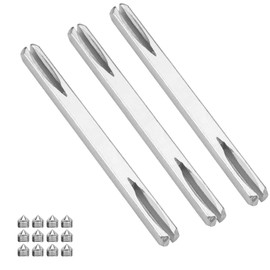 eupdd 3 Stück Türgriff Spindelstange: 160mm Befestigungsstift Türgriff, Türbeschlag Vierkant Stift, Ersatz Vierkantstift, Massivstahl Verzinkt für Innentüren und Außentüren