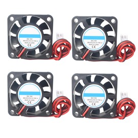 Jopto 4PCS 3D Printer Cooling Fan 4010 DC Voltage Brushless 5V Silent 40x40x10mm Mini Hydraulic Bearing Fan With 2 Pin Terminal for 3D Printer Extruder Makerbot Arduino With 28cm 11.02inch Cable