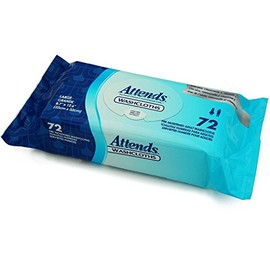 Attends Attends Pre-Moistened Washcloths Convenience Pack 8"X11" - 12-Pack - Model wccp1000