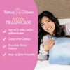 Morning Glamour 2 Pack Signature Box Pillowcases, Lt Blue
