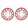 2pcs 104BCD Chainring Adapter Tooth Plate Aluminum Alloy 46T Mid