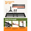 Lawn Leveling Rake 30x10 inch, Heavy Duty Lawn Leveler Tool