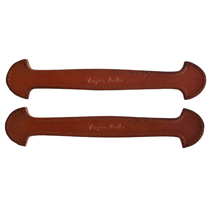 Congress Leather Pair of Brown Leather Double & Stitched Steamer