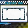 2pcs Ocean Wave License Plate Frame Blue Texture Waves Print