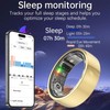 UXOXU Smart Ring for Men Women, Waterproof Fitness Tracker Sleep