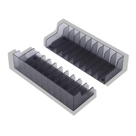 2PCS Game Holder Rack,CD Disks Card Holder Game Card Box,Game CD Case Storage Stand Holder Bracket Game Holder Video Game Organizer for Slim/PRO