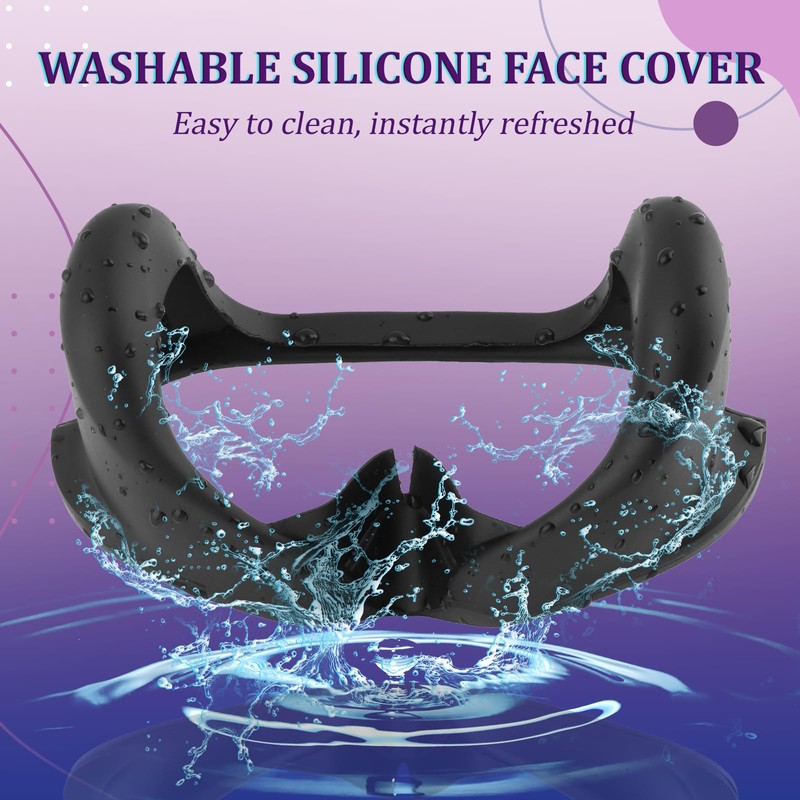 Full Light Blocker for Quest Pro Silicone Facial Interface Magnetically