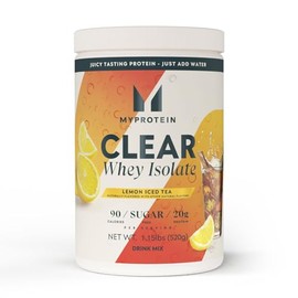 Myprotein Clear Whey Isolate Protein Powder, 20 Servings (1.1lbs) Lemon Ice Tea, 20g Protein per Serving, Naturally Flavored Drink Mix, Daily Protein 