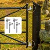 4 Pcs Stainless Steel Gate Hinges for Farm Wooden Fences,