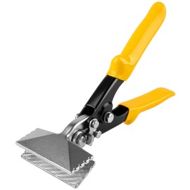 Rpeconu 3 Inch Sheet Metal Hand Seamer, TPR Handle Straight Jaw Bender, Heavy Duty Precision Duckbill Pliers for Bending, Seaming, Flattening Ideal for HVAC Projects, Metalworking & DIY Repairs