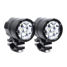 X-Style Motorcycle Headlight, Auxiliary Light, 60 W, LED Fog Lamp, White, Work Light, 12 V, 24 V, 6 Row Spotlight, High Brightness, Waterproof, Dustproof, Ultra Long Life, Shock Resistant, Work Light, White, Pack of 2