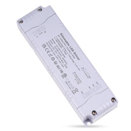 REYLAX LED Transformer 12 V Dimmable, TRIAC Dimmable Power Supply 12 V 80 W 6.66 A, Transformer 230 V to 12 V DC LED Driver, Constant Voltage Power Supply, Low Voltage Transformer for LED Lighting
