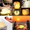 LOVUMMOR Foldable Book Lamp - Wooden Paper LED Mood Light,