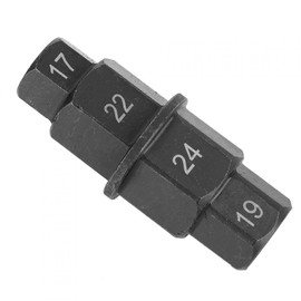 BOROCO Spindle Wrench, 17mm, 19mm, 22mm, 24mm, Motorcycle Wheel Spindle Disassembly Tool