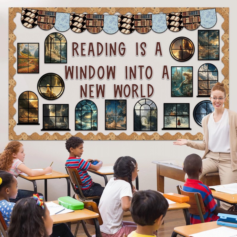Reading Bulletin Board Set Positive Classroom Decorations Reading is A