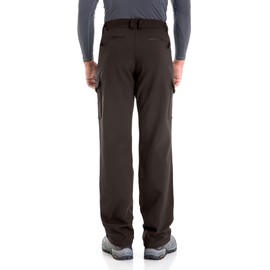 TRAILSIDE SUPPLY CO. Men's Fleece Lined Insulated Pants Softshell Pants,Water and Wind-Resistant Brown Size 4X-Large