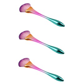 Minkissy 3pcs Beauty Tools Electroplate Makeup Brush Professional Powder Brush Fashion Creative Design
