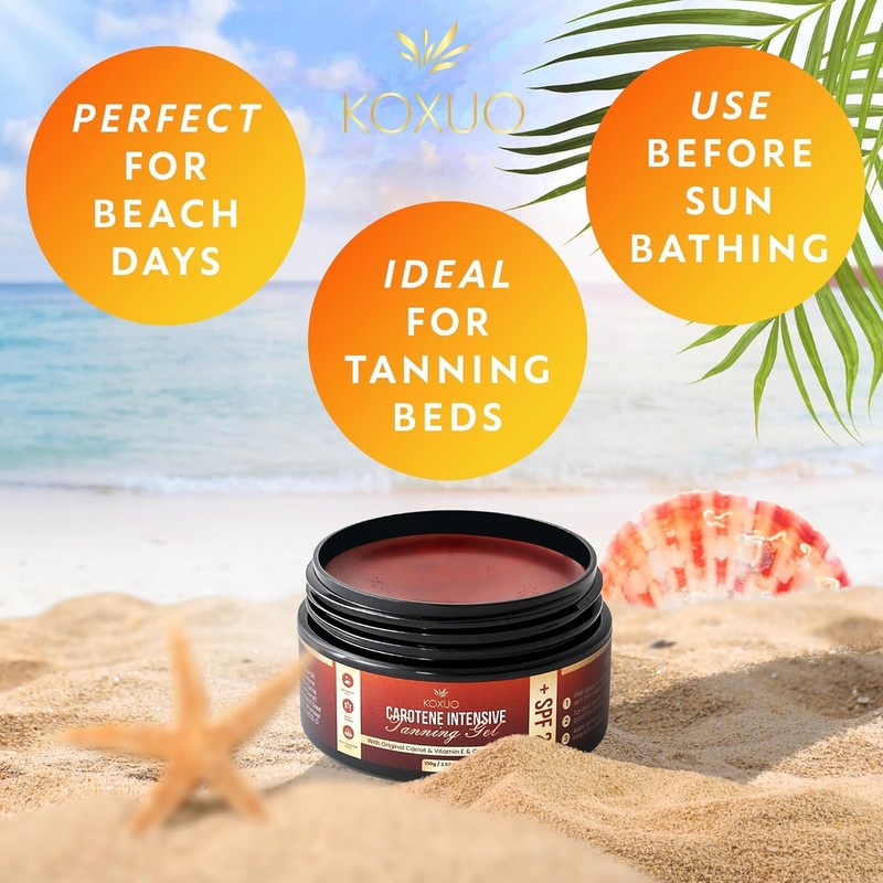 Carotene Tanning Gel for Deep Natural Tan – Tanning Accelerator