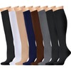 8 Pairs Compression Socks for Women & Men15-20 mmHg Support