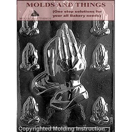 Assortmnet Praying hand Chocolate Candy Mold With Copywrited molding Instructions