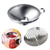 Bustlwor 2 Pack Stainless Steel Canning Funnels, Wide Mouth, Thickened