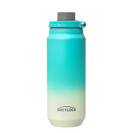 Greylock 20 oz Insulated Water Bottle with Straw Lid, Reusable Stainless Steel Sports Water Bottles with Foldable Handle, Leak Proof, Double-Wall Vacuum Insulation, 24 Hours Cold (Mint)