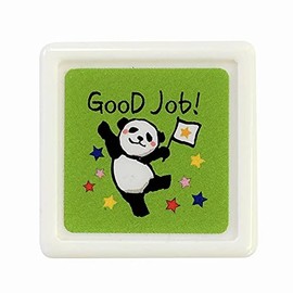 Kodomo no Kao Panda Mini Penetrating Stamp GoodJob (Green) 0543-021